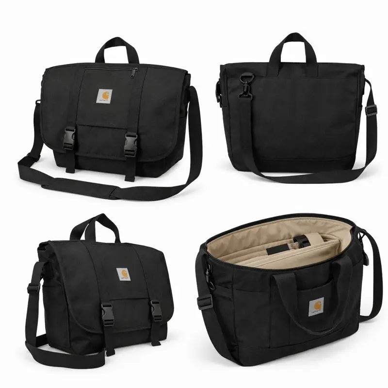 Bolso Carhartt Messenger Negro Unisex - Bagora