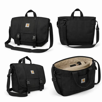 Bolso Carhartt Messenger Negro Unisex - Bagora